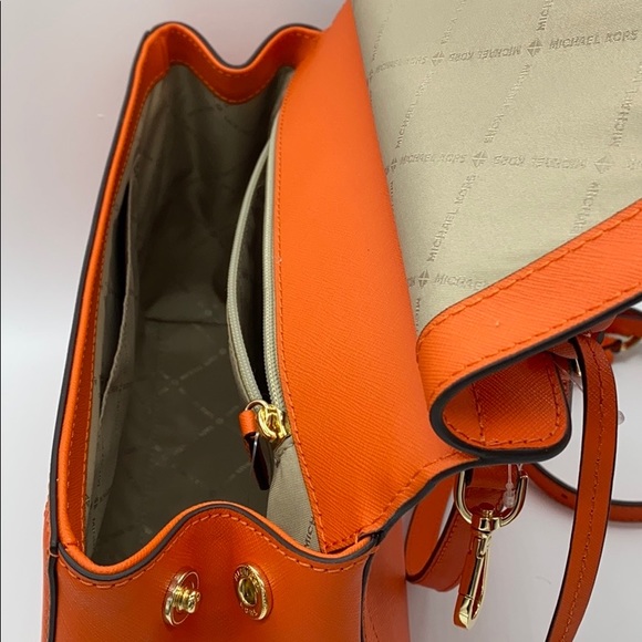 MICHAEL KORS TALIA LARGE TH SATCHEL CLEMENTINE - Picture 10 of 16